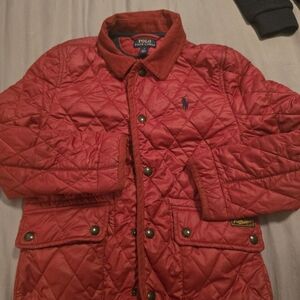 Polo by Ralph Lauren Kids Cherry Red Quilted Puffer Jacket